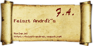 Feiszt András névjegykártya